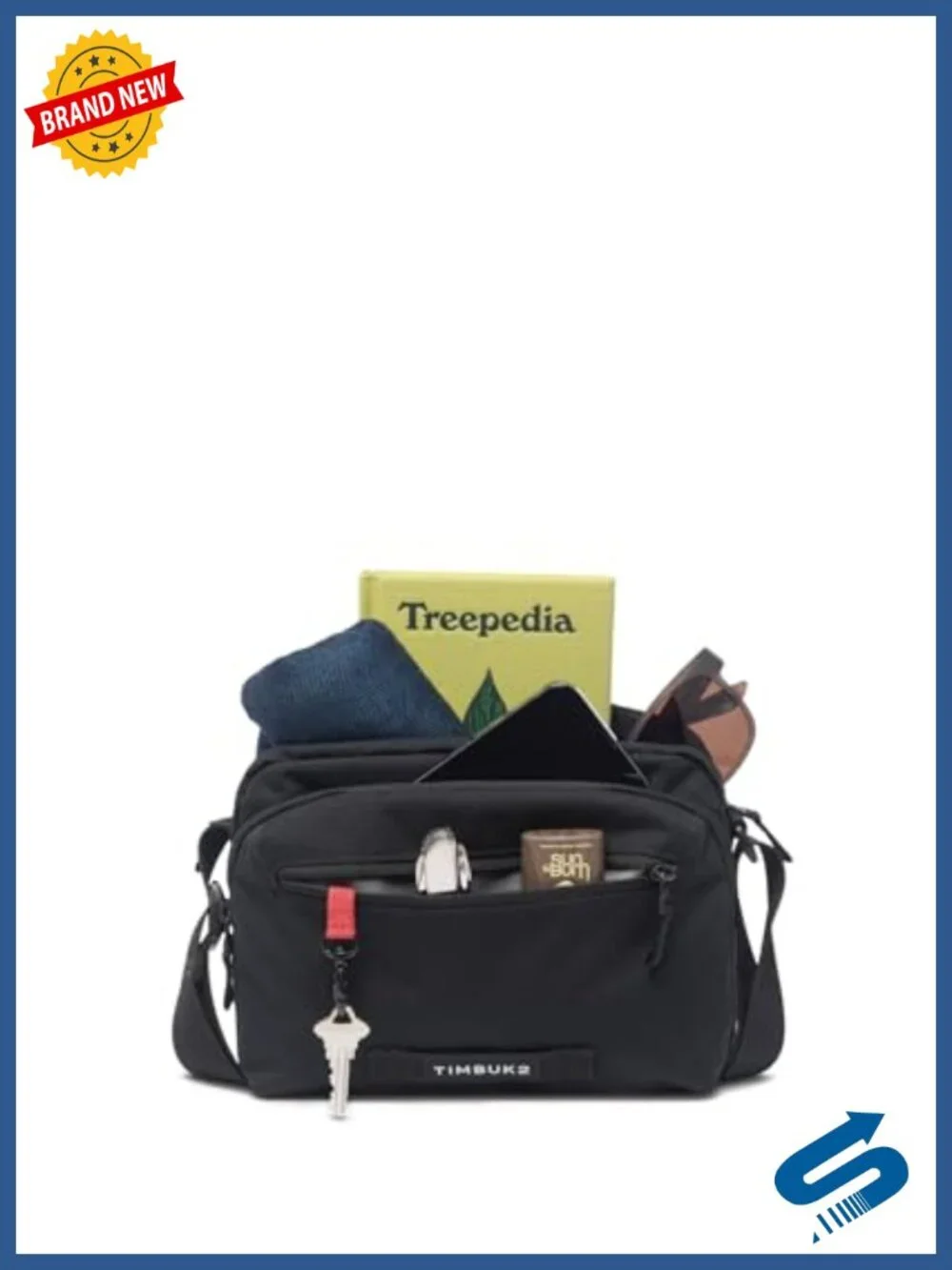 Eco Ripstop Recycled Polyester Crossbody Satchel with Pockets